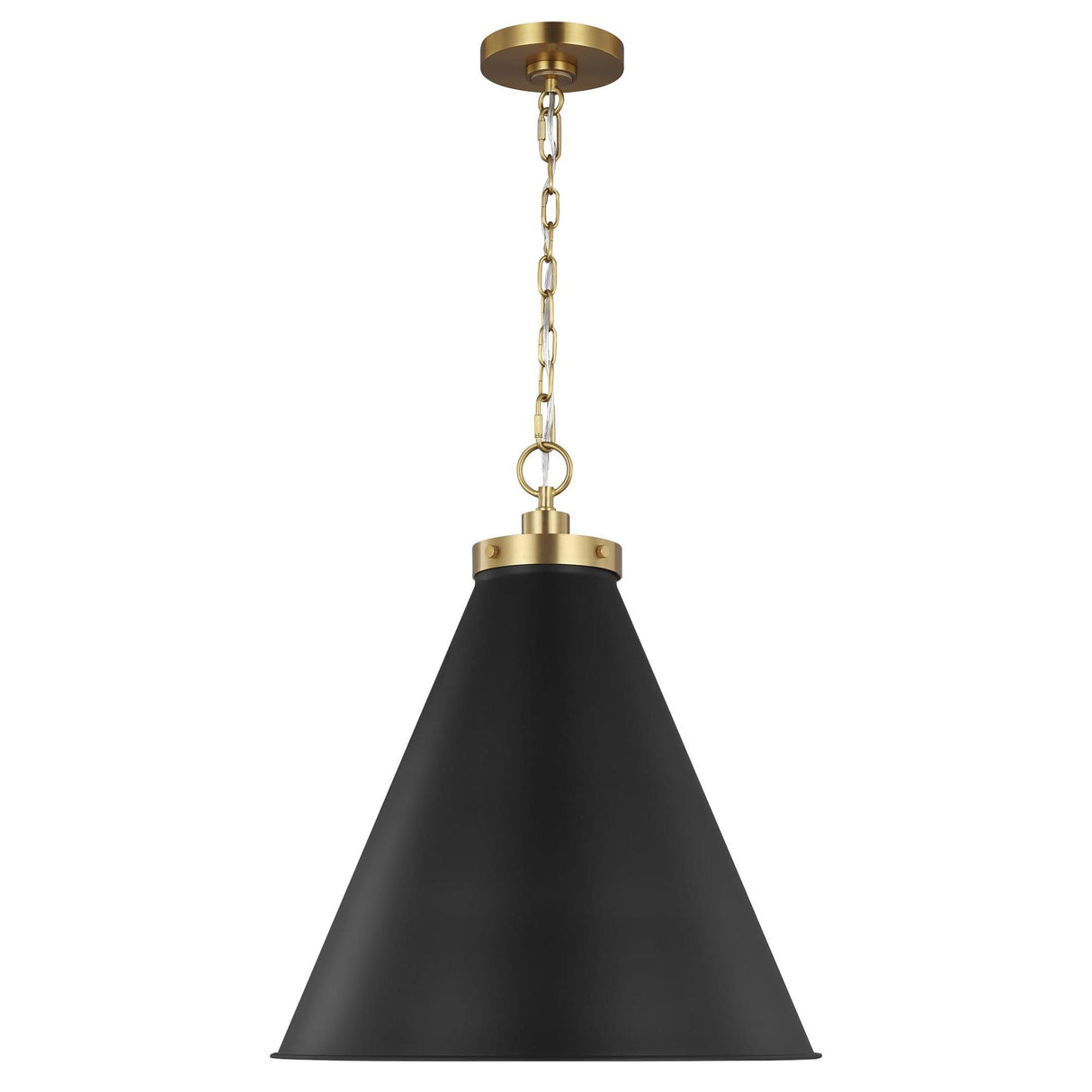 Chapman & Myers Wellfleet Cone Pendant Lighting chapman-myers-CP1281MBKBBS 014817613896