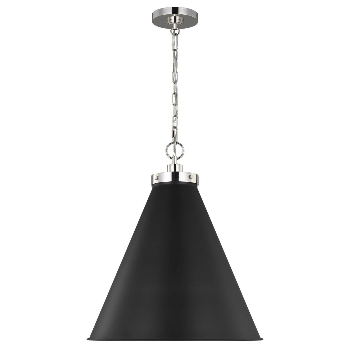 Chapman & Myers Wellfleet Cone Pendant Lighting chapman-myers-CP1281MBKPN 014817613889