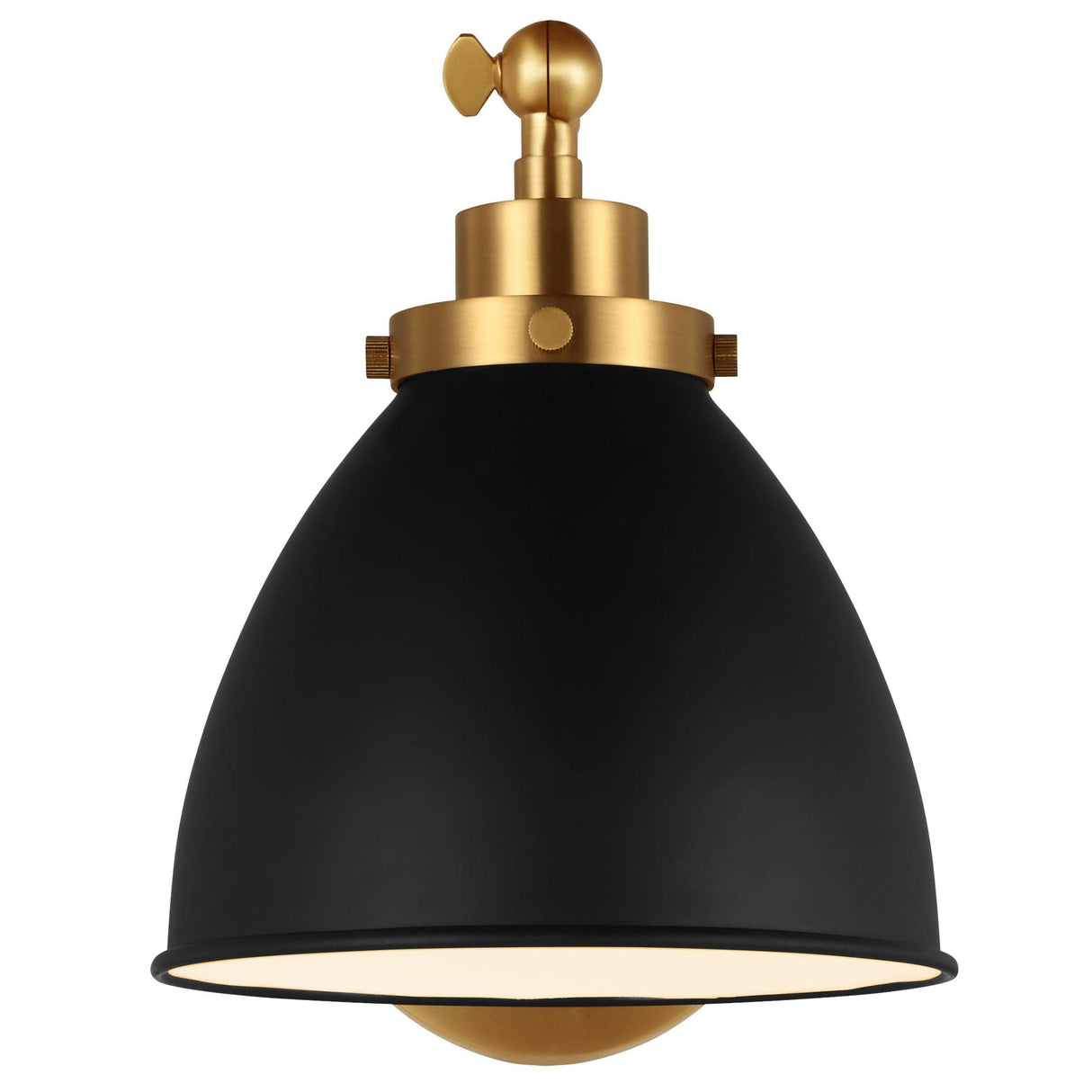 Chapman & Myers Wellfleet Dome Task Sconce Lighting chapman-myers-CW1131MBKBBS 014817614091