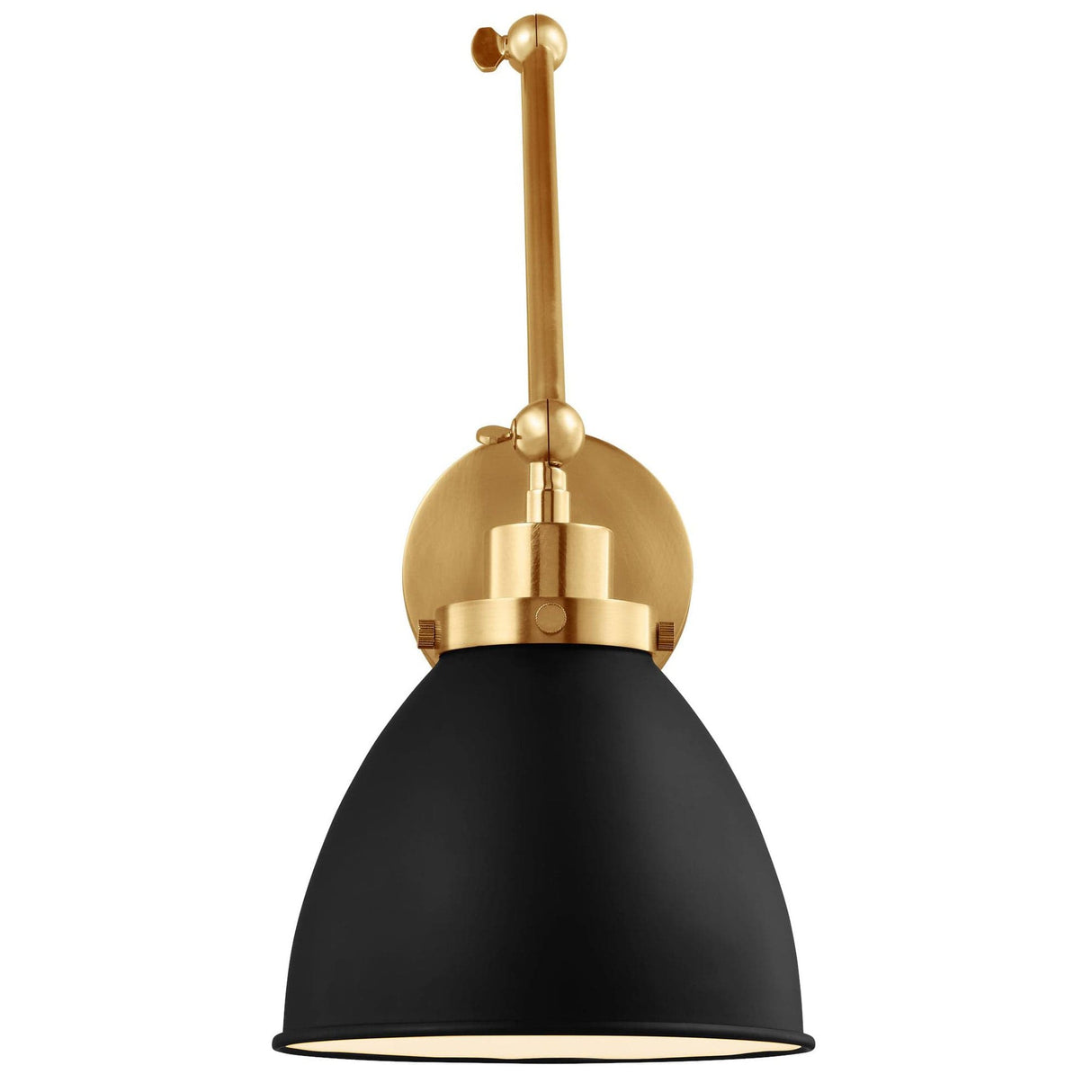 Chapman & Myers Wellfleet Dome Task Sconce Lighting chapman-myers-CW1161MBKBBS 014817614213