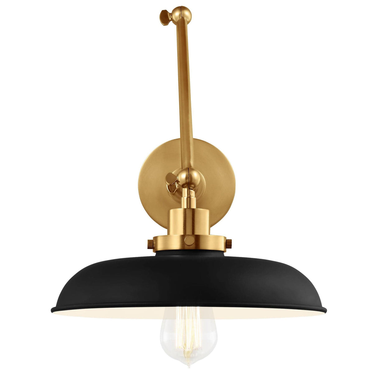 Chapman & Myers Wellfleet Double Arm Wide Task Sconce Lighting chapman-myers-CW1171MBKBBS 014817614251