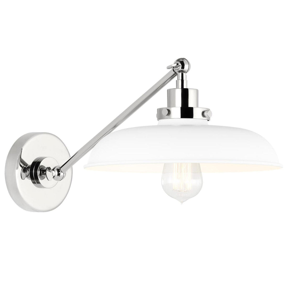 Chapman & Myers Wellfleet Single Arm Wide Task Sconce Lighting