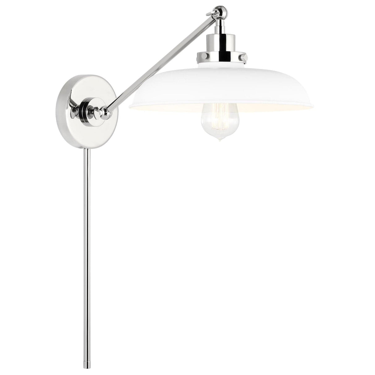 Chapman & Myers Wellfleet Single Arm Wide Task Sconce Lighting