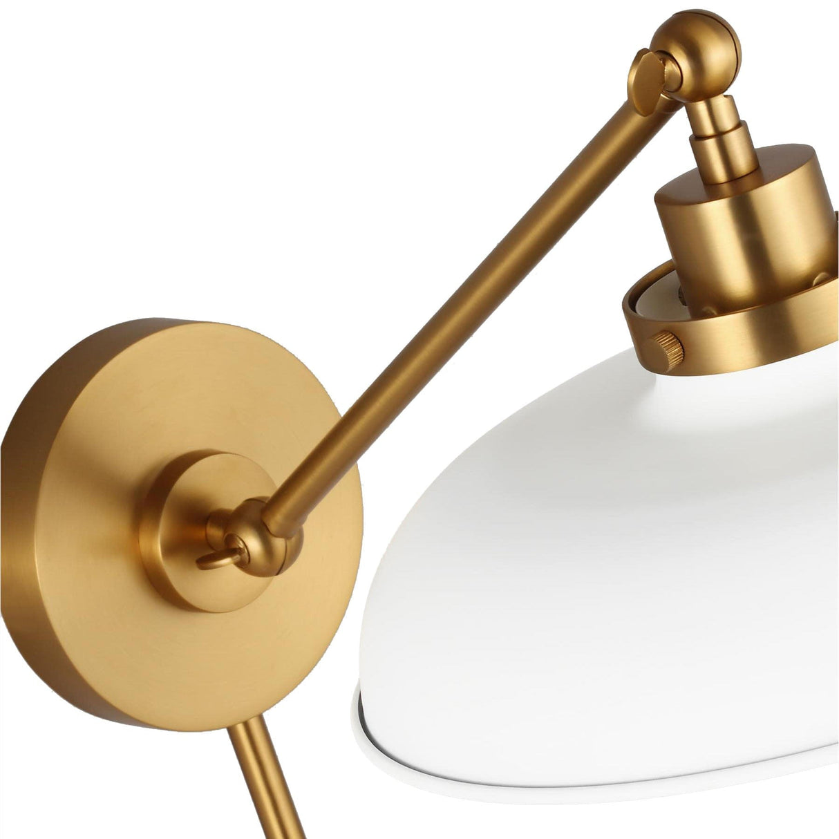 Chapman & Myers Wellfleet Single Arm Wide Task Sconce Lighting