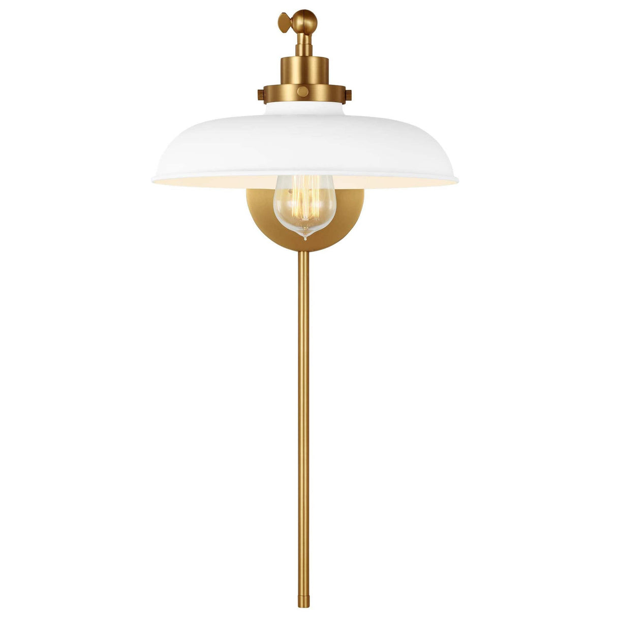 Chapman & Myers Wellfleet Single Arm Wide Task Sconce Lighting