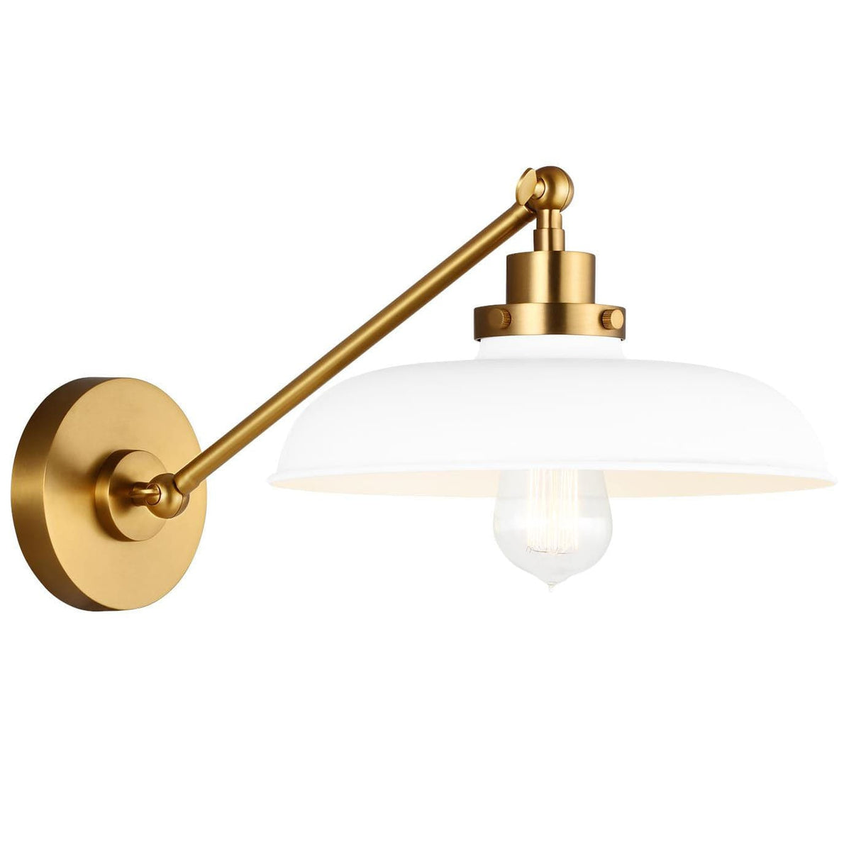 Chapman & Myers Wellfleet Single Arm Wide Task Sconce Lighting