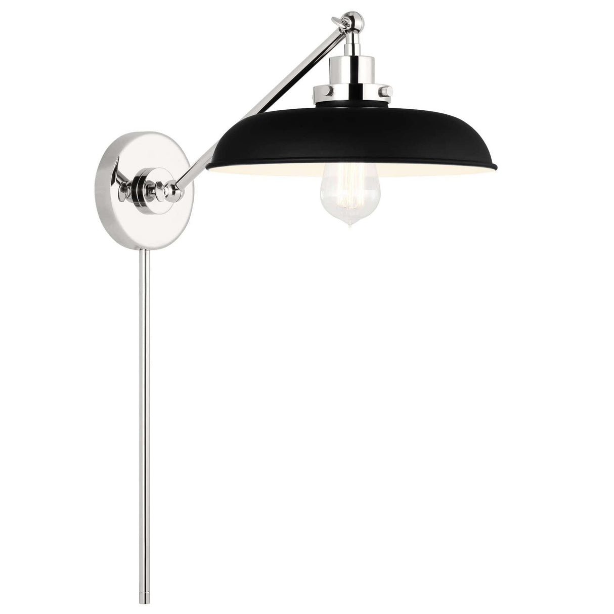 Chapman & Myers Wellfleet Single Arm Wide Task Sconce Lighting