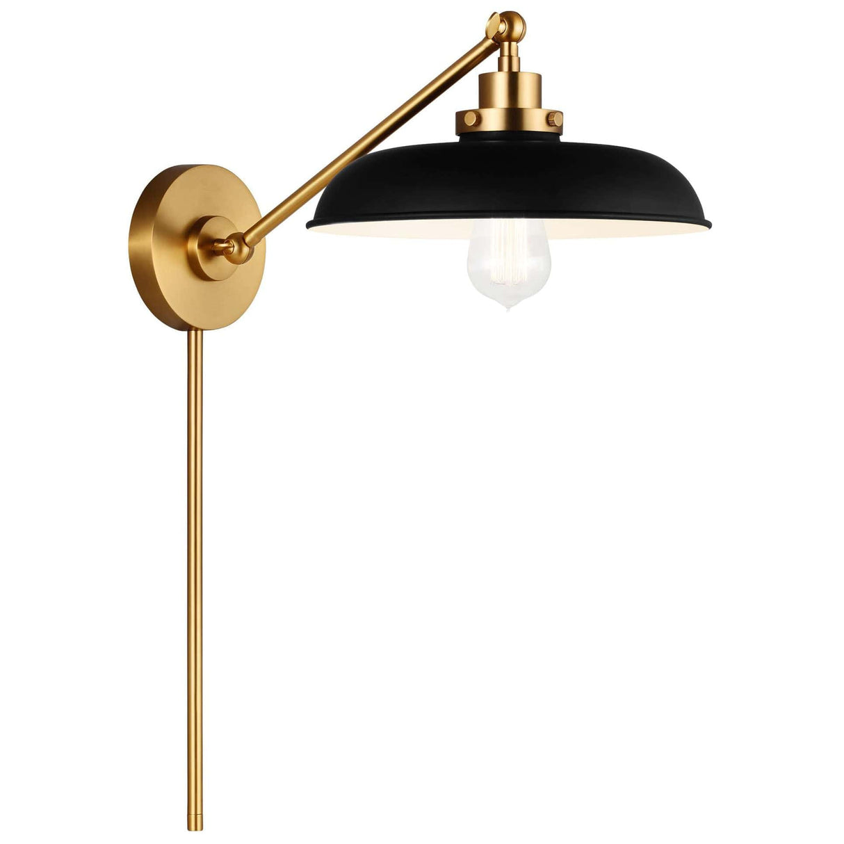 Chapman & Myers Wellfleet Single Arm Wide Task Sconce Lighting