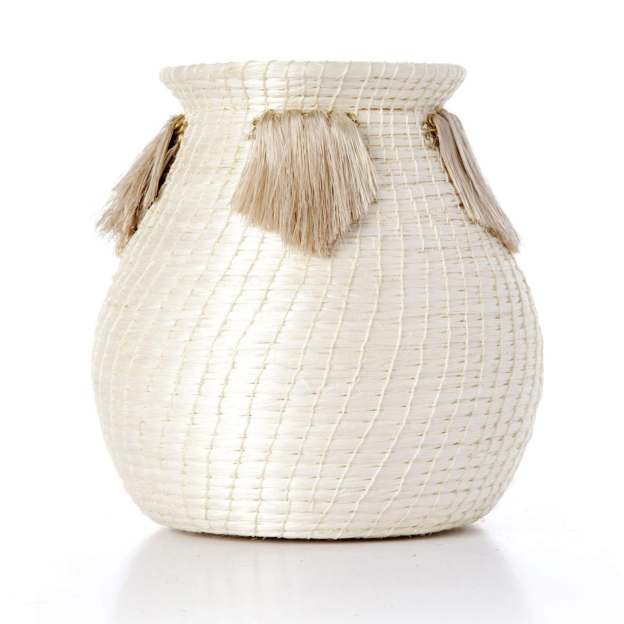 Charlie Sprout Fanned Out Mini Bulbous Vase - Cream Pillow & Decor charlie-sprout-HS20-10