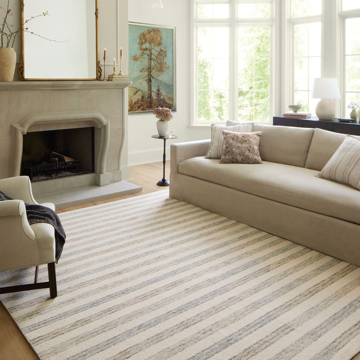 Chris Loves Julia x Loloi Chris Rug - Ivory/Slate Rugs