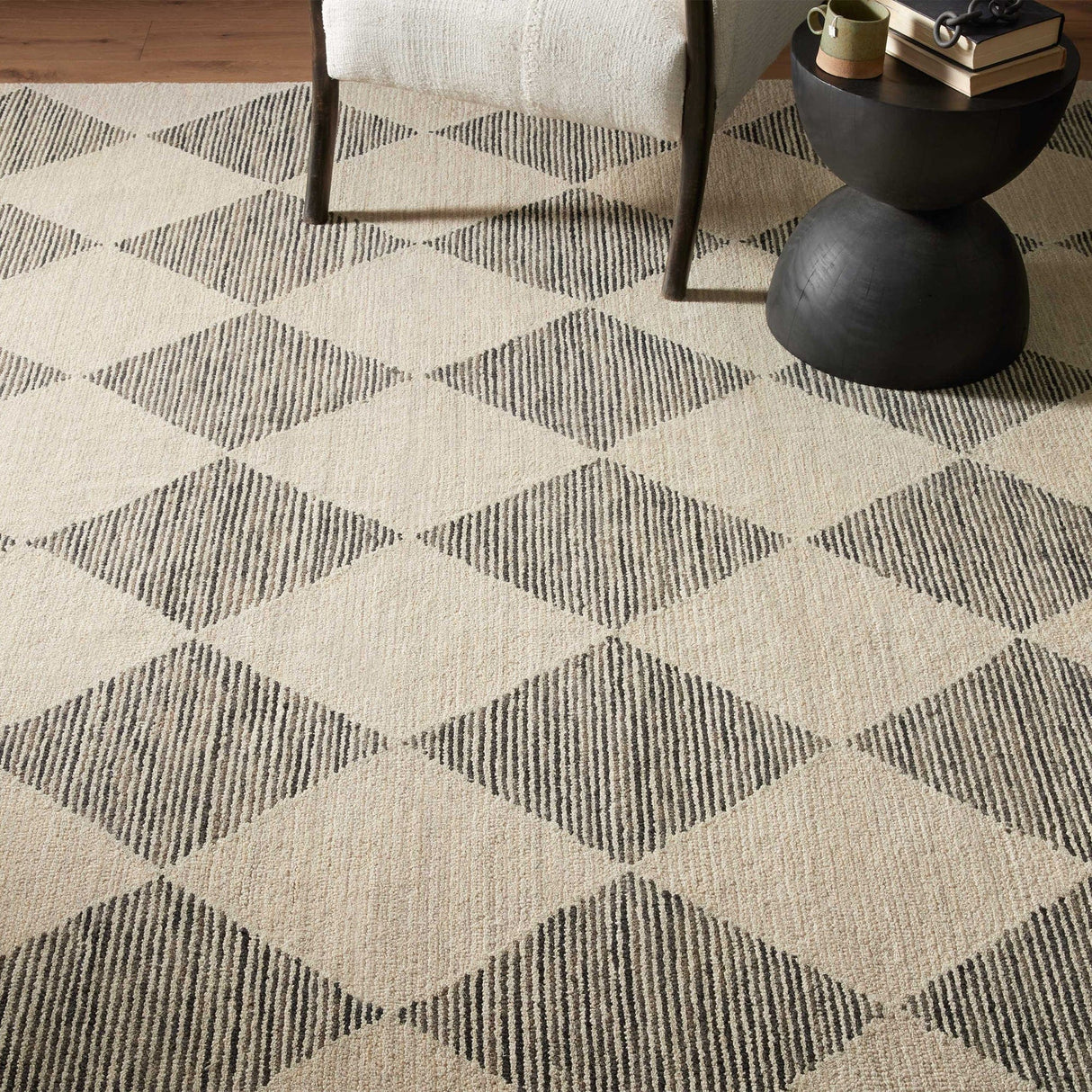 Chris Loves Julia x Loloi Francis Rug - Beige/Charcoal Rugs