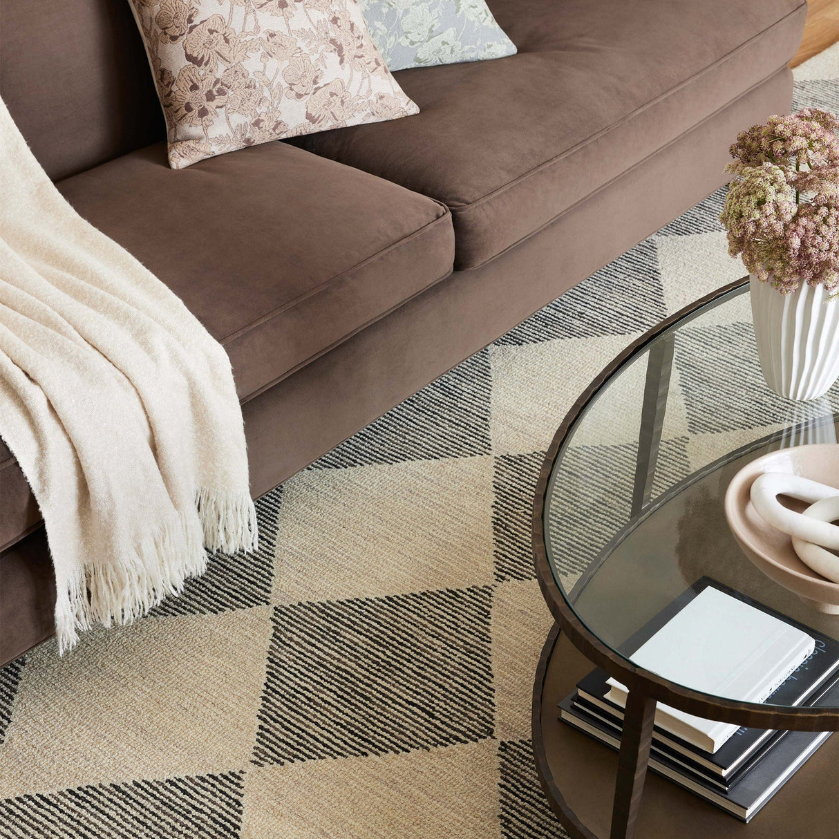 Chris Loves Julia x Loloi Francis Rug - Beige/Charcoal Rugs