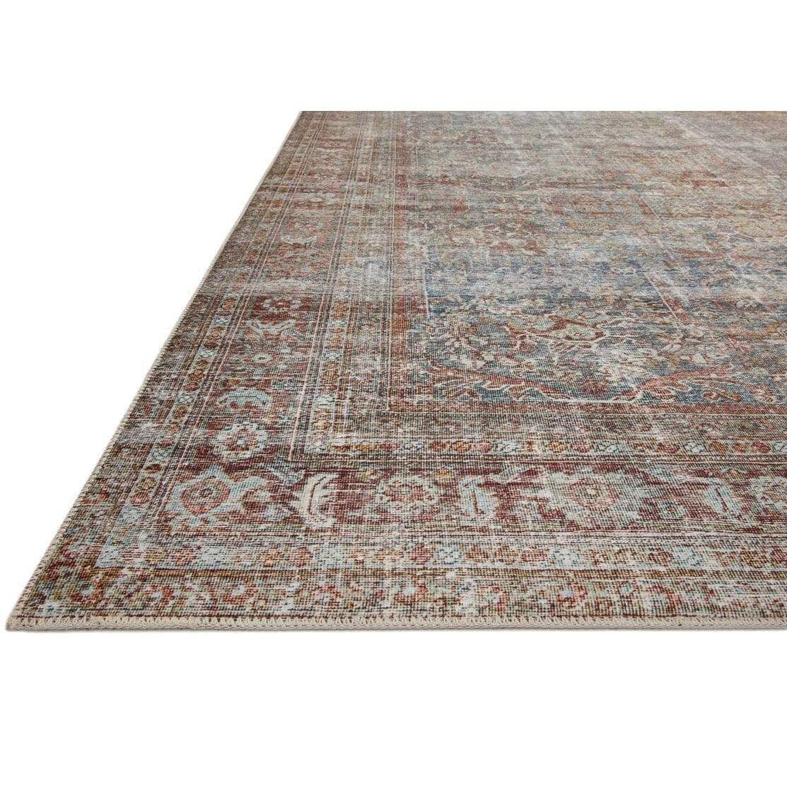 Chris Loves Julia x Loloi Jules Rug - Lagoon/Brick Rugs