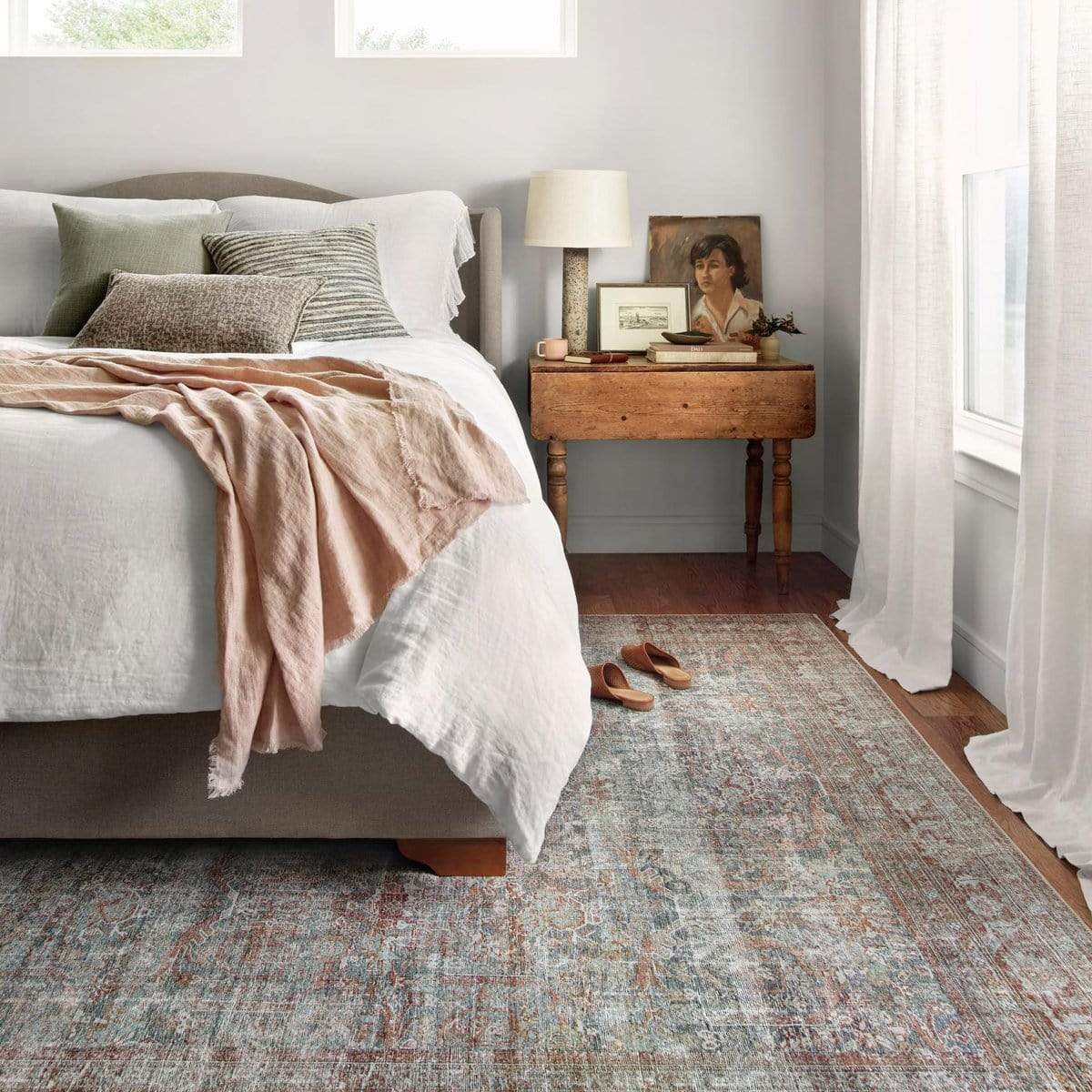 Chris Loves Julia x Loloi Jules Rug - Lagoon/Brick Rugs