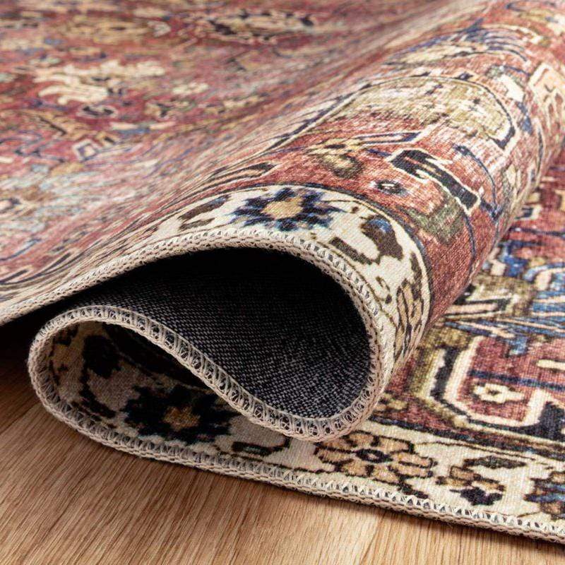 Chris Loves Julia x Loloi Jules Rug - Merlot/Multi Rugs