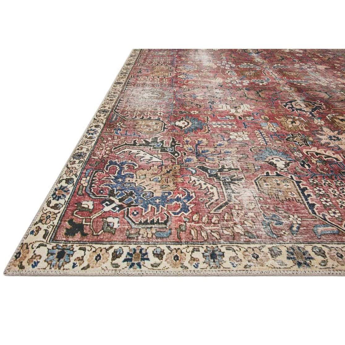 Chris Loves Julia x Loloi Jules Rug - Merlot/Multi Rugs