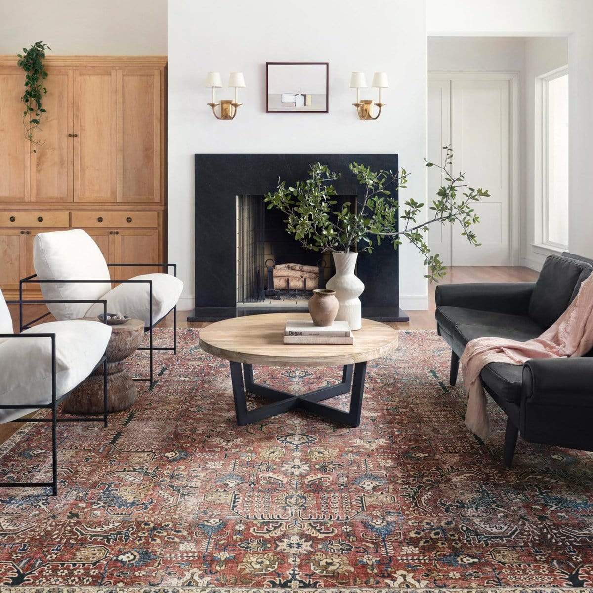 Chris Loves Julia x Loloi Jules Rug - Merlot/Multi Rugs