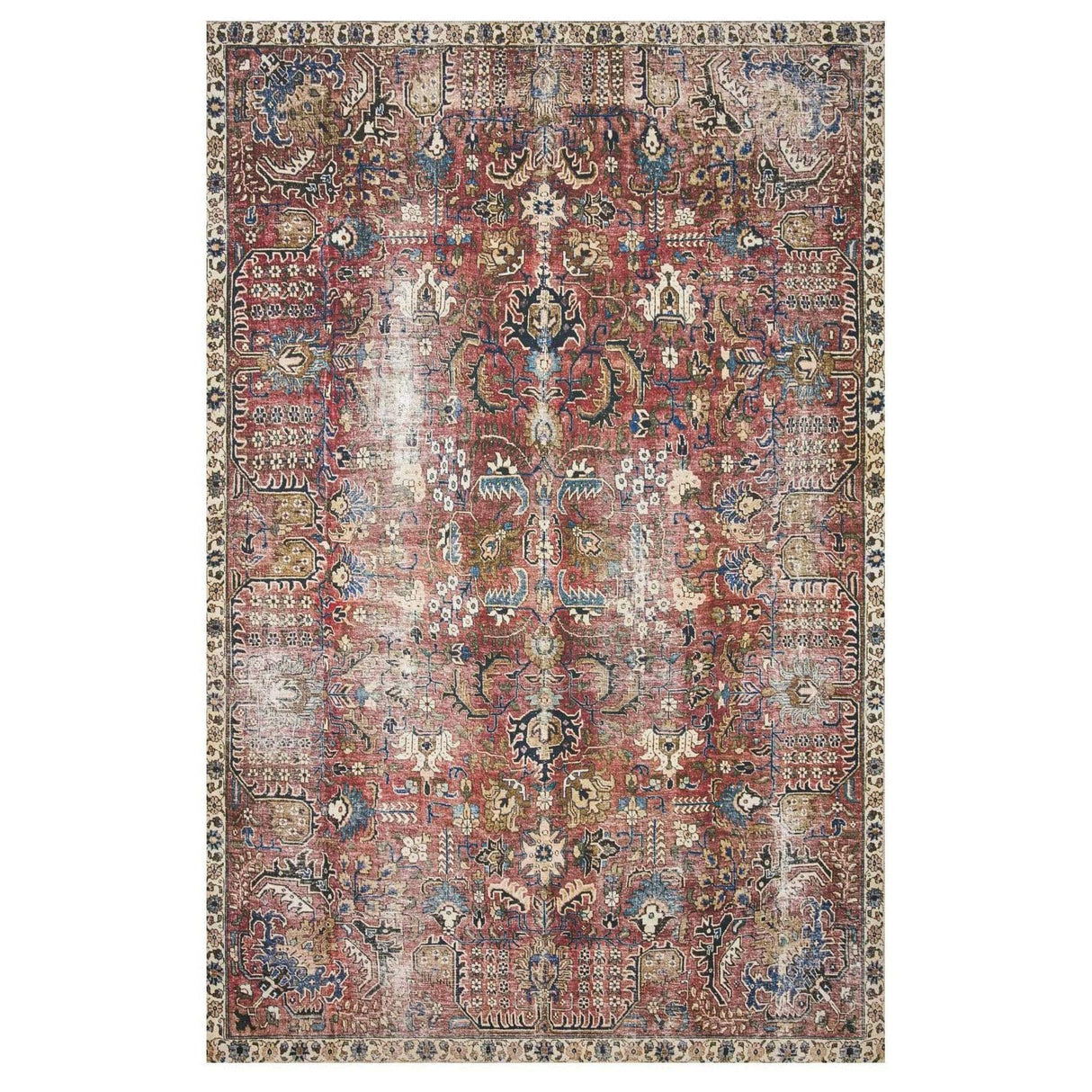 Chris Loves Julia x Loloi Jules Rug - Merlot/Multi Rugs loloi-JULSJUL-01MEML3656 885369545825