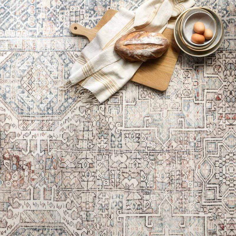 Chris Loves Julia x Loloi Jules Rug - Natural/Ocean Rugs