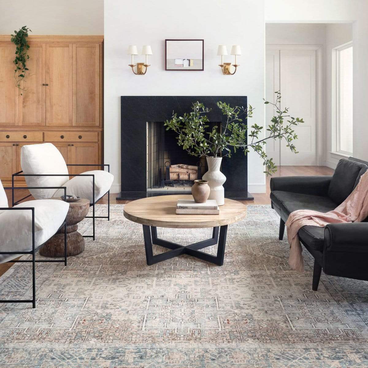 Chris Loves Julia x Loloi Jules Rug - Natural/Ocean Rugs