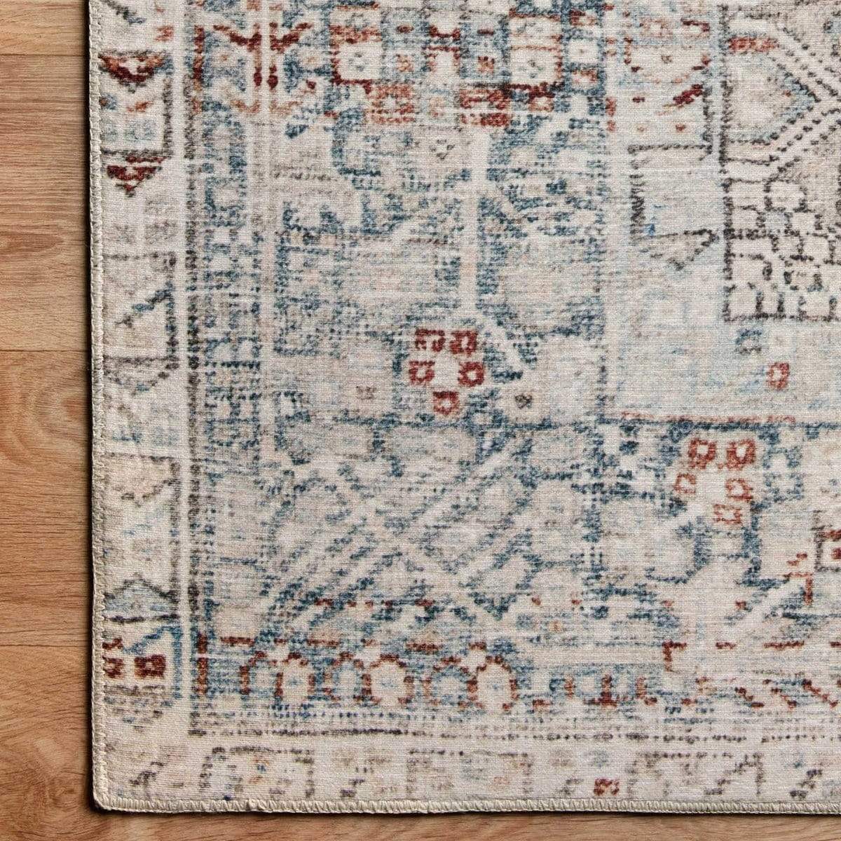 Chris Loves Julia x Loloi Jules Rug - Natural/Ocean Rugs