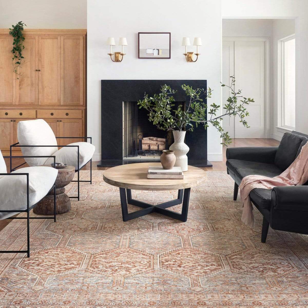 Chris Loves Julia x Loloi Jules Rug - Tangerine/Mist Rugs