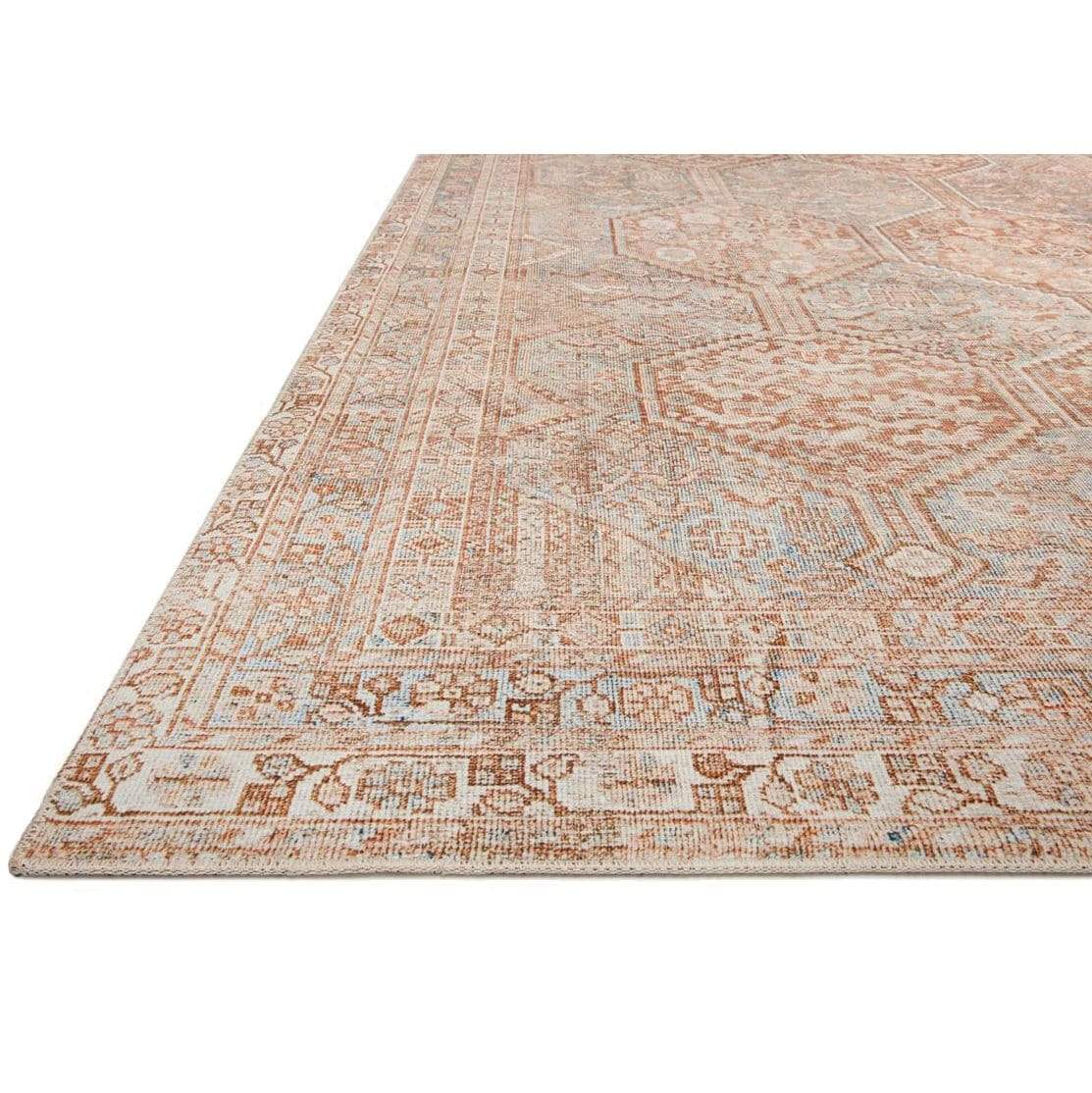 Chris Loves Julia x Loloi Jules Rug - Tangerine/Mist Rugs