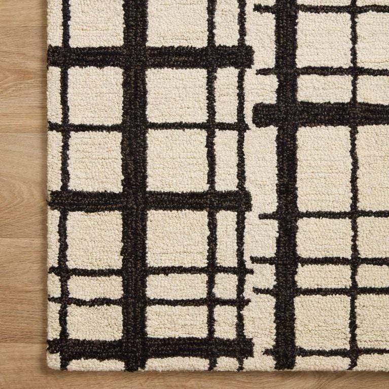 Chris Loves Julia x Loloi Polly Rug - Black/Ivory Rugs