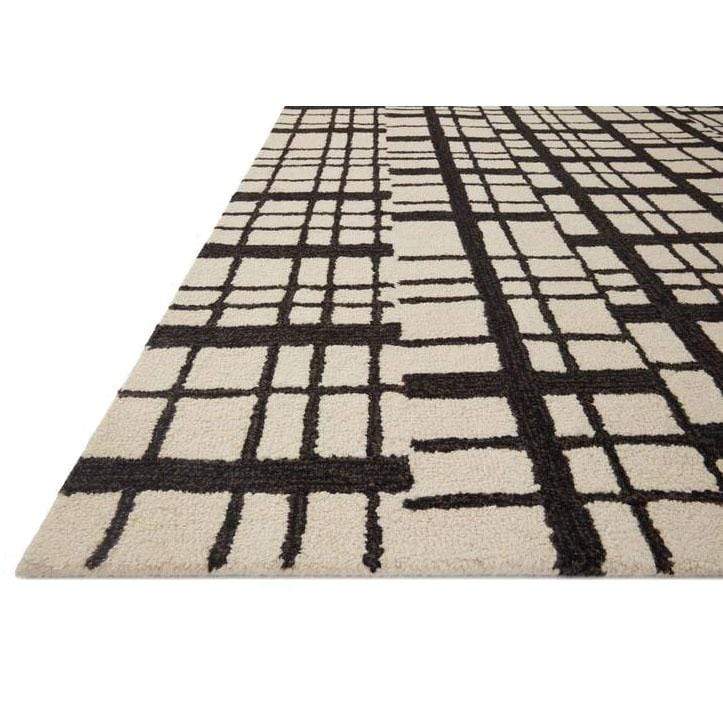Chris Loves Julia x Loloi Polly Rug - Black/Ivory Rugs
