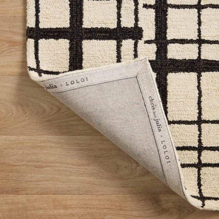 Chris Loves Julia x Loloi Polly Rug - Black/Ivory Rugs