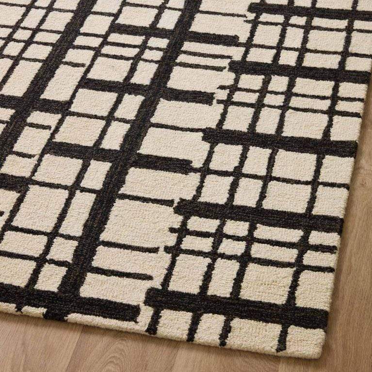 Chris Loves Julia x Loloi Polly Rug - Black/Ivory Rugs