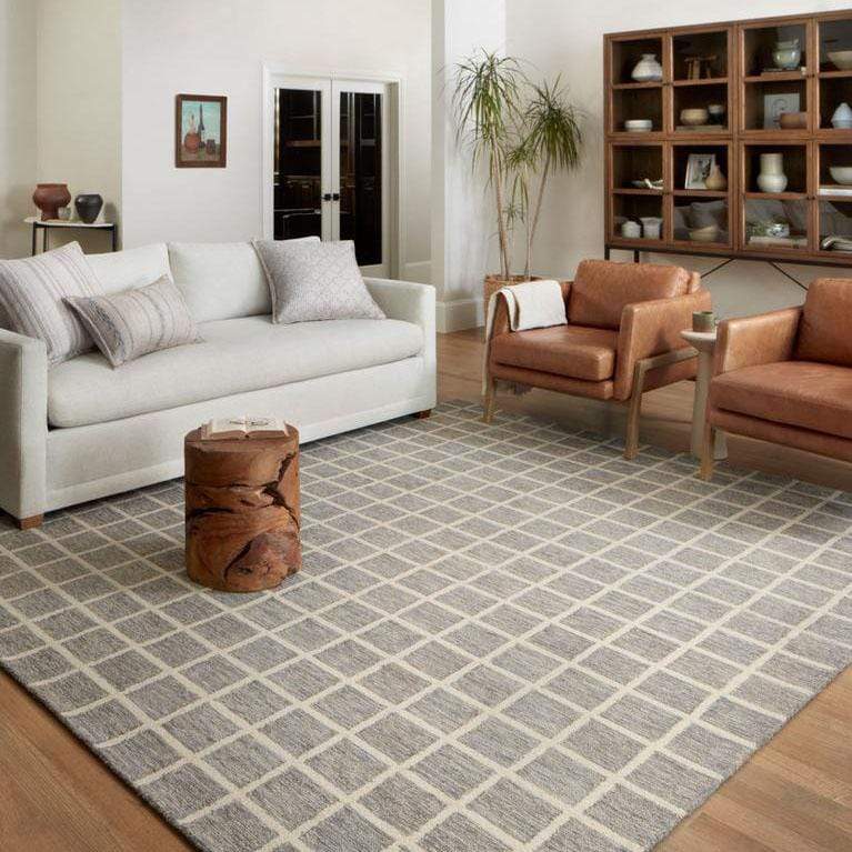 Chris Loves Julia x Loloi Polly Rug - Slate/Ivory Rugs