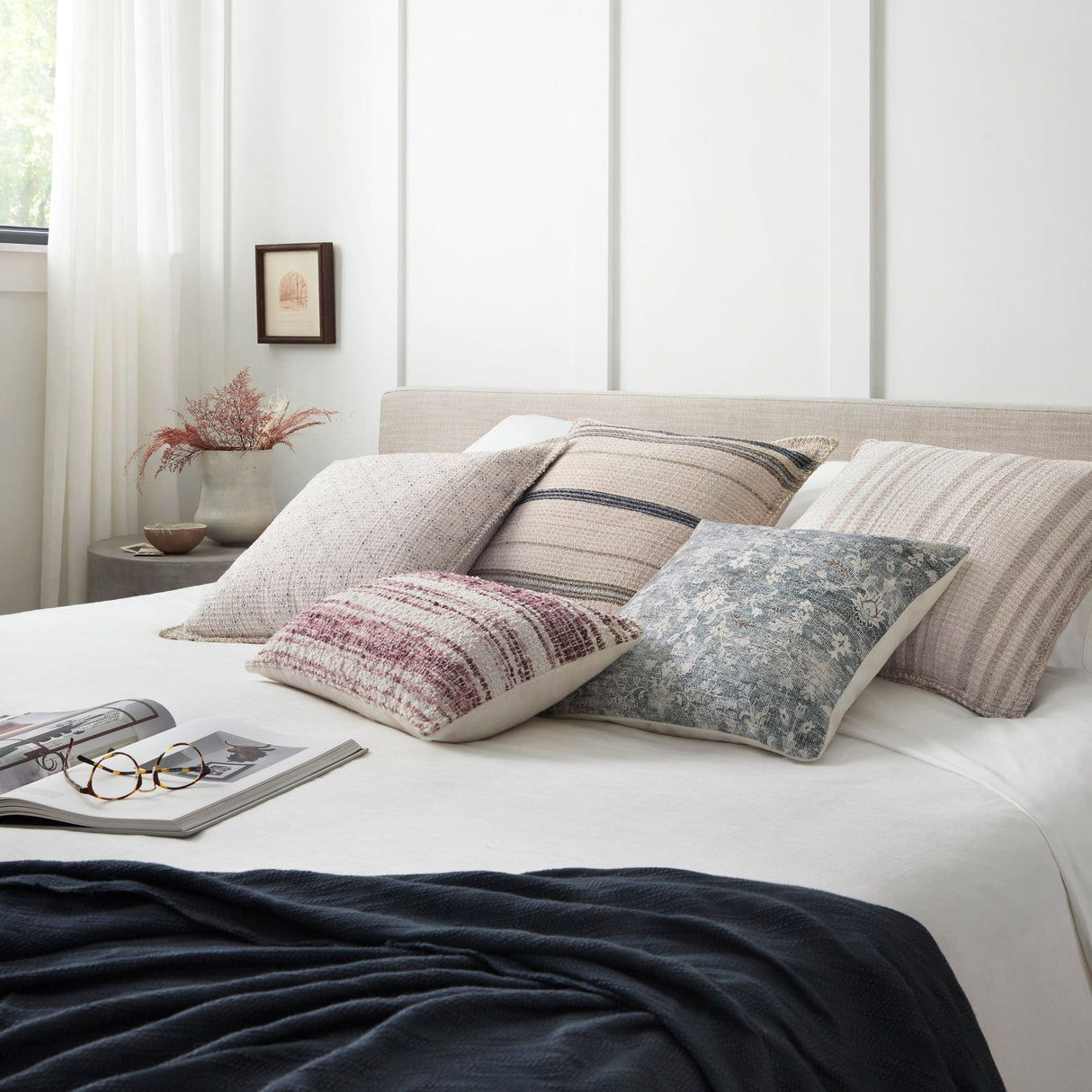 Chris Loves Julia x Loloi Virginia Pillow Pillows loloi-P196PCJ0007GY00PIL1 885369612237