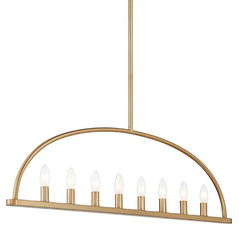 Crystorama Abbott 8 Light Linear Chandelier Lighting