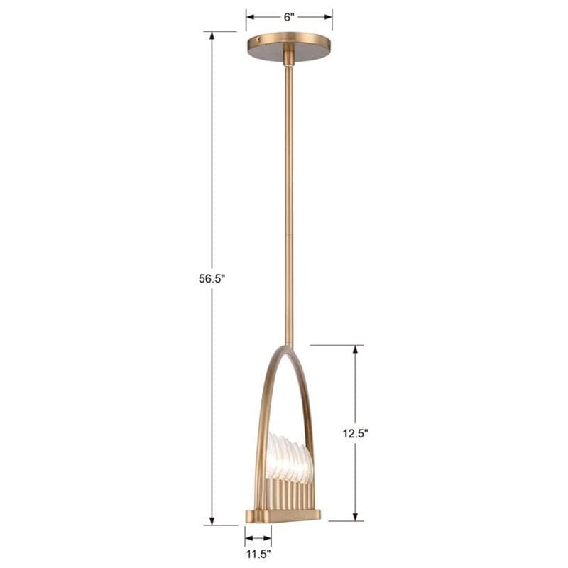 Crystorama Abbott 8 Light Linear Chandelier Lighting