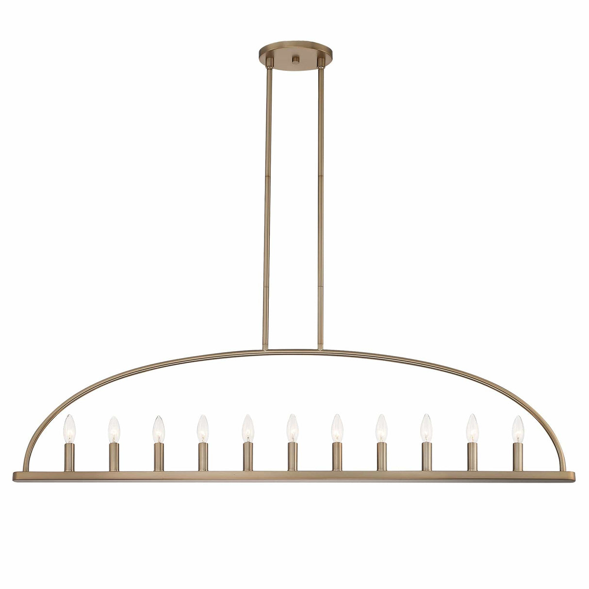 Crystorama Abbott 8 Light Linear Chandelier Lighting