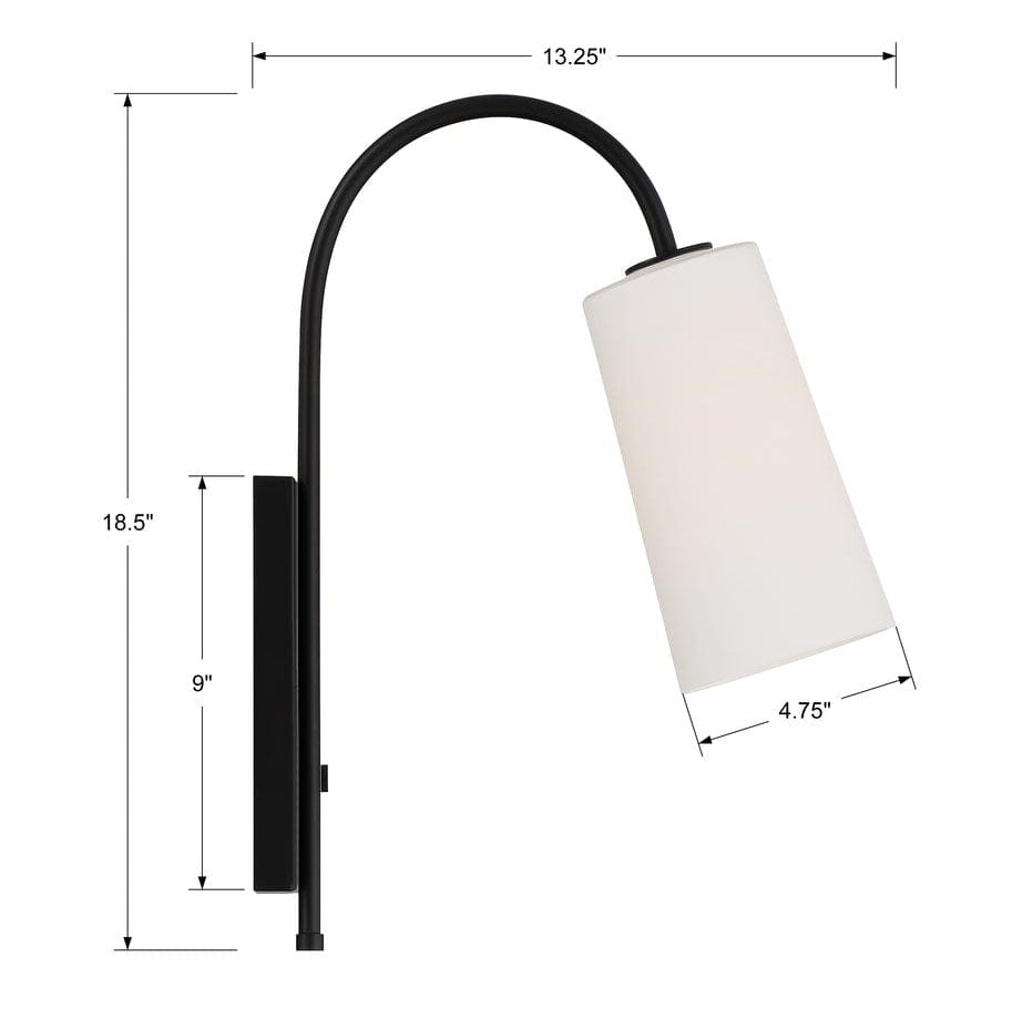 Crystorama Alexa 1 Light Wall Mount Lighting crystorama-ALX-4501-MK 633779047381