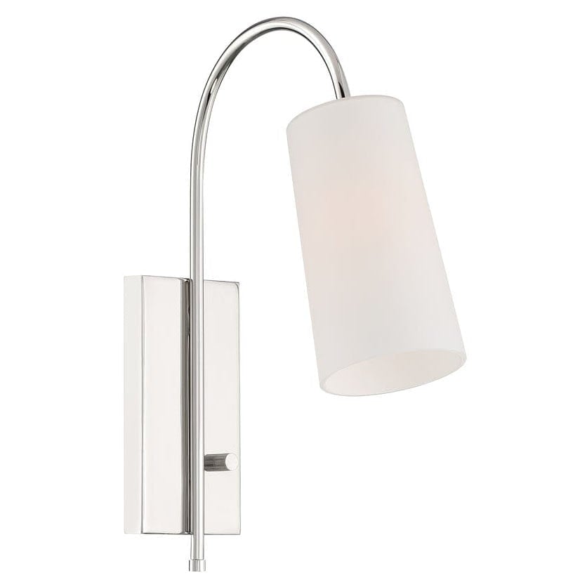 Crystorama Alexa 1 Light Wall Mount Lighting crystorama-ALX-4501-PN 633779047367