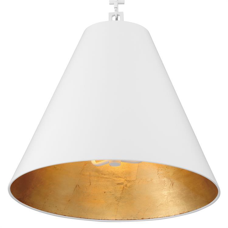 Crystorama Alston Matte White & Antique Gold Chandelier Lighting
