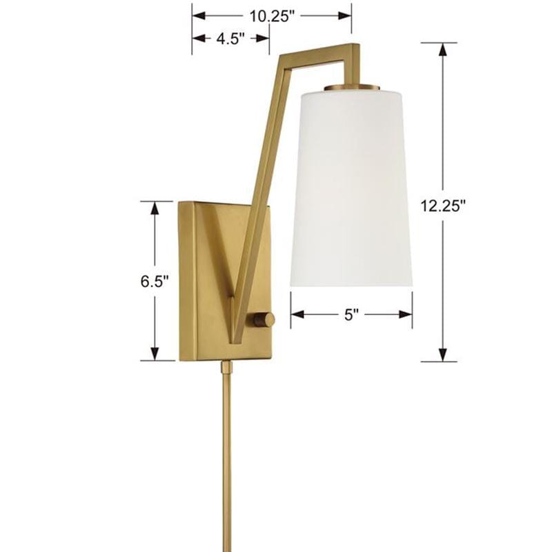 Crystorama Avon 1 Light Wall Sconce Lighting