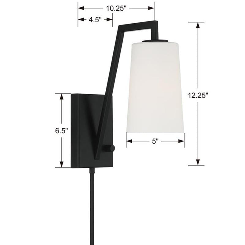 Crystorama Avon 1 Light Wall Sconce Lighting