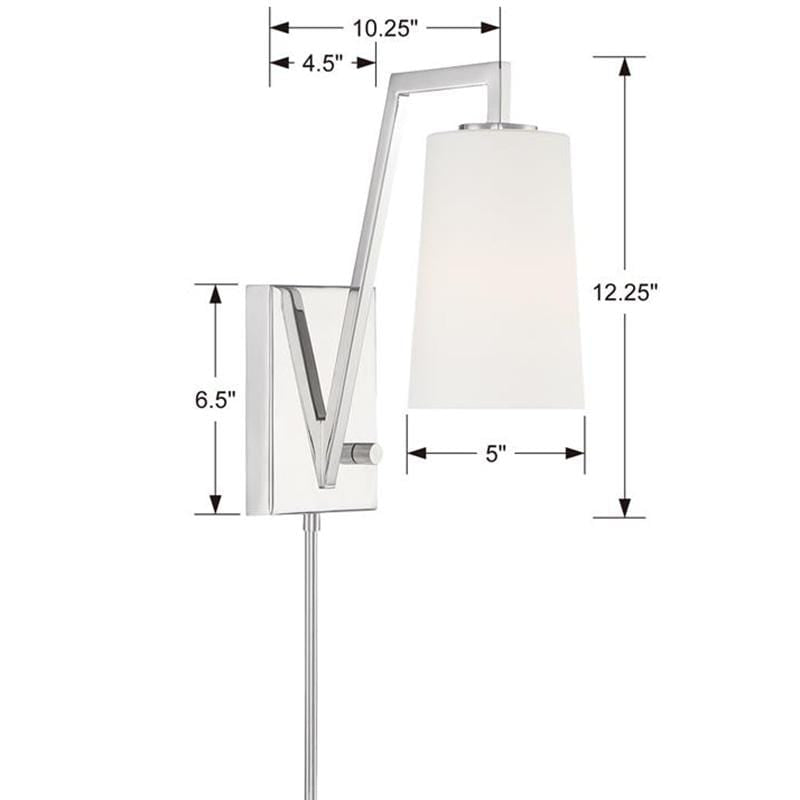 Crystorama Avon 1 Light Wall Sconce Lighting
