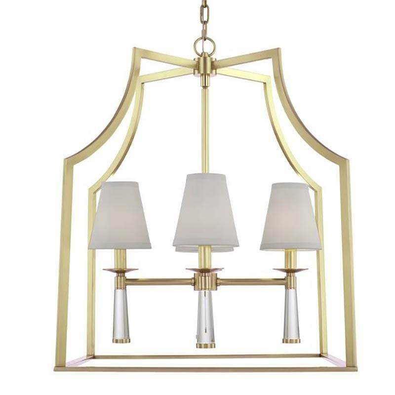 Crystorama Baxter 4 Light Chandelier Lighting crystorama-8864-AG 00633779039775