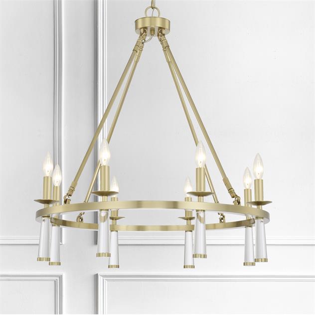 Crystorama Baxter 8-Light Chandelier Lighting