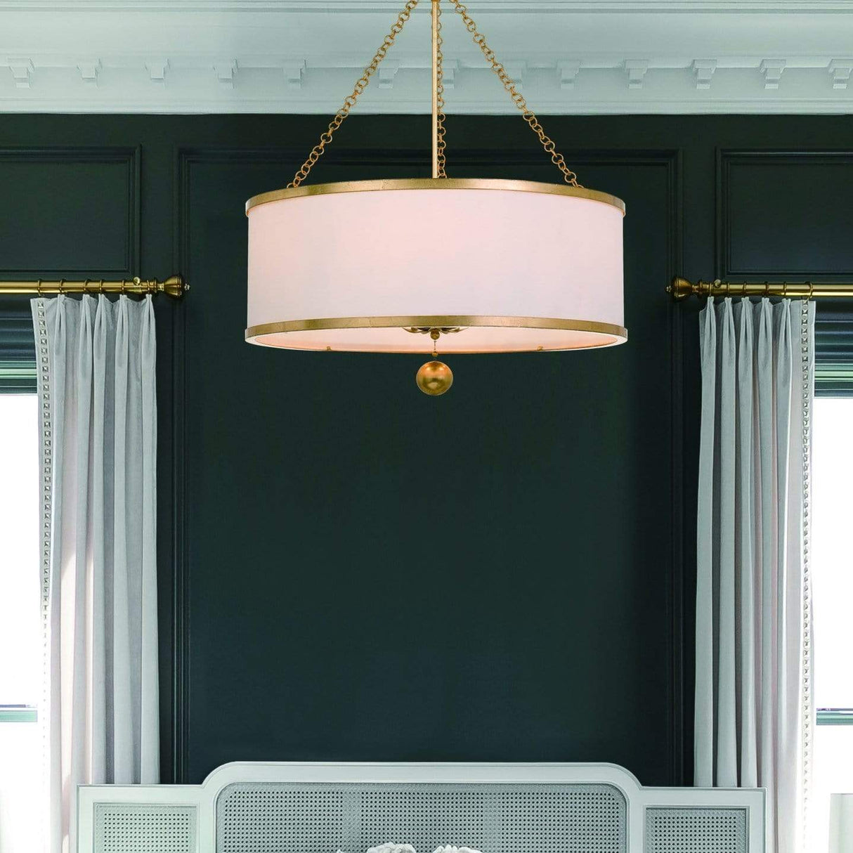 Crystorama Broche 6 Light Antique Gold Chandelier Lighting crystorama-518-GA 00633779037443