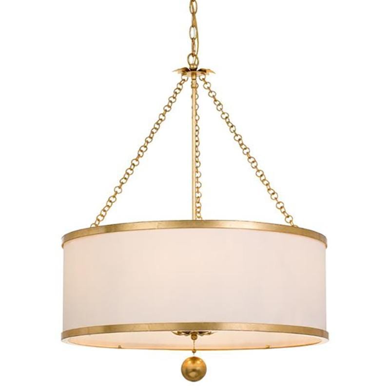 Crystorama Broche 6 Light Antique Gold Chandelier Lighting crystorama-518-GA 00633779037443