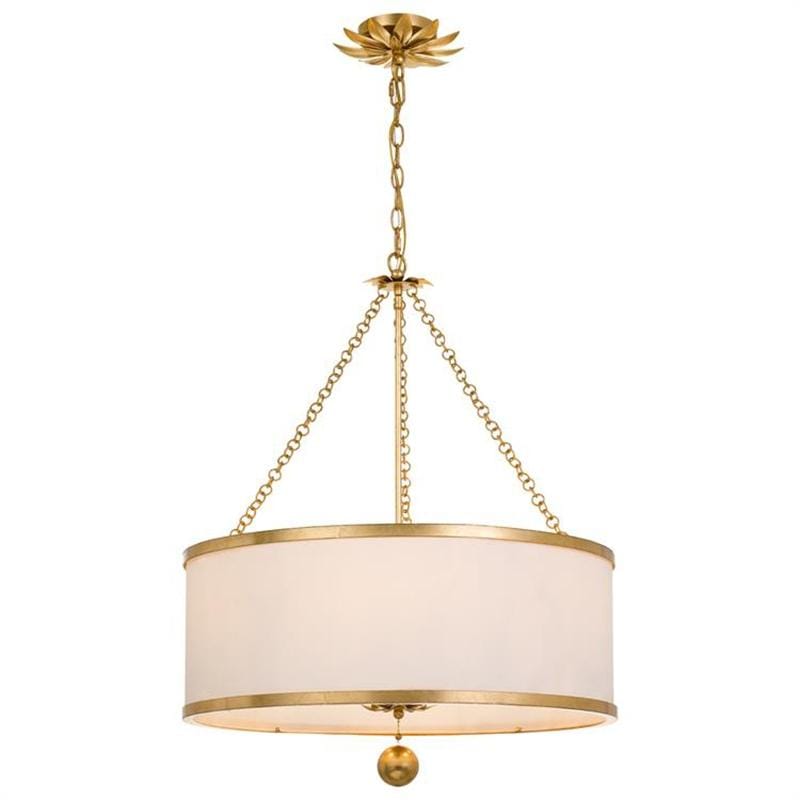 Crystorama Broche 6 Light Antique Gold Chandelier Lighting crystorama-518-GA 00633779037443