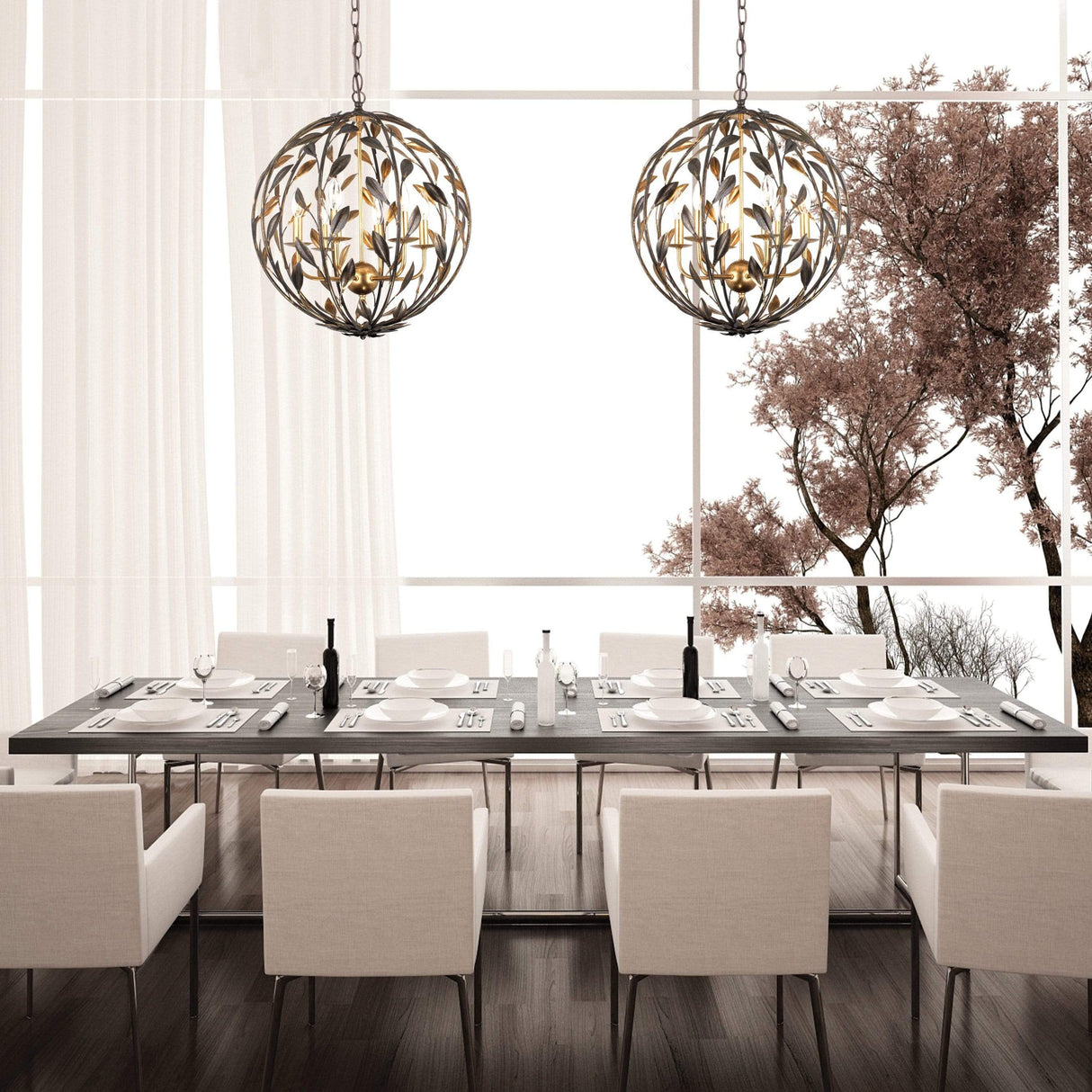 Crystorama Broche Sphere Chandelier Lighting