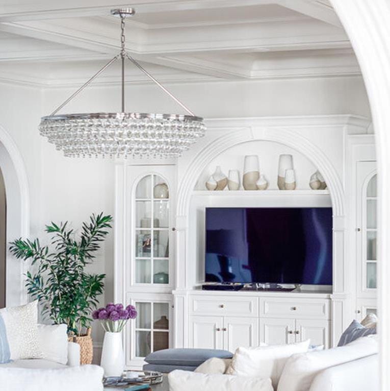 Crystorama Calypso Crystal Teardrop Vibrant Chandelier Lighting