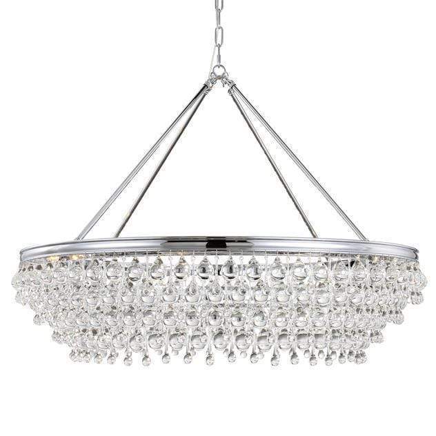 Crystorama Calypso Crystal Teardrop Vibrant Chandelier Lighting crystorama-278-CH 633779032387
